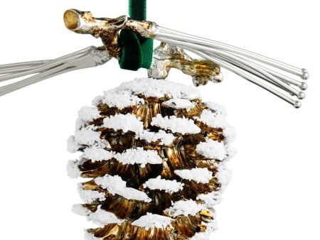 Pine Cone Snowy Ornament Online