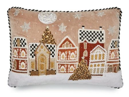 Gingerbread Village Pillow Online Sale