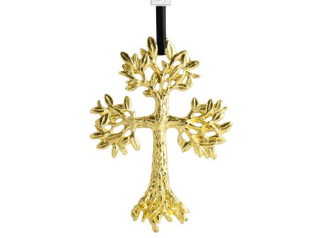 Leafy Cross Ornament For Sale