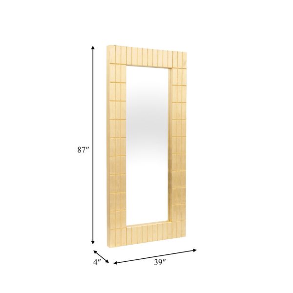 Gold Bars Rectangle Mirror Fashion