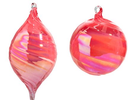 Pink Blown Glass Ornament Online Hot Sale