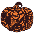 Die-Cut Jack-o-Lantern Placemat For Cheap