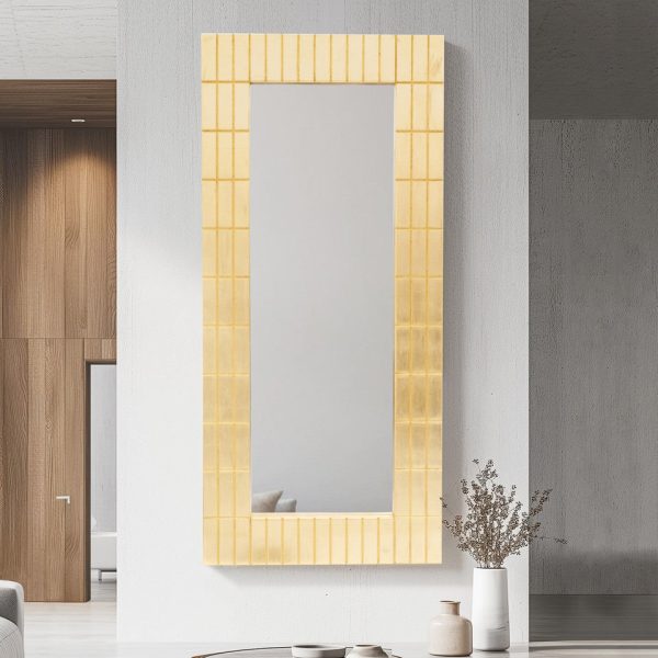 Gold Bars Rectangle Mirror Fashion