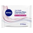 Nivea Gentle 3 In 1 Cleansin Wipes 25Pcs For Discount