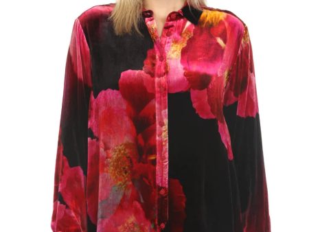 Velvet Oversized Shirt For Discount