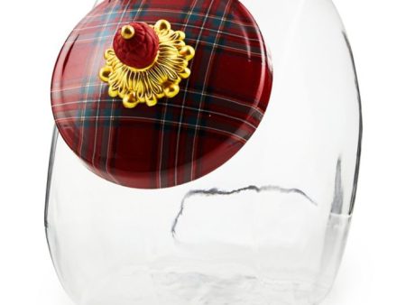 Red Tartan Cookie Jar Online Hot Sale